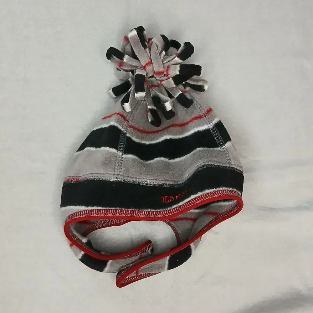 Old Navy Fleece Trapper Ski Winter Hat Pom Beanie Ear Flaps Toddler 12-24 mo